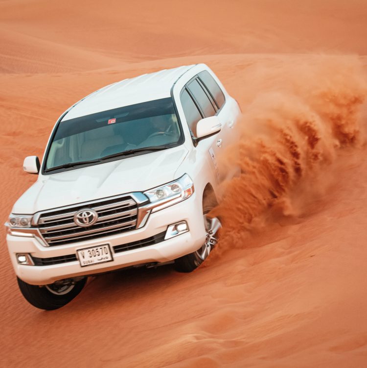 Desert Safari Dubai an unforgettable day in the Dubai Desert. Jump with us over the Desert Dunes, go Camel Riding & Sand boarding, Eat delicious BBQ specialities, make stunning pictures & unforgettable memories. Join us in the night in the Oasis of the camp and see incredible live shows such as Belly Dance, Fire Show and Tanoura dance.