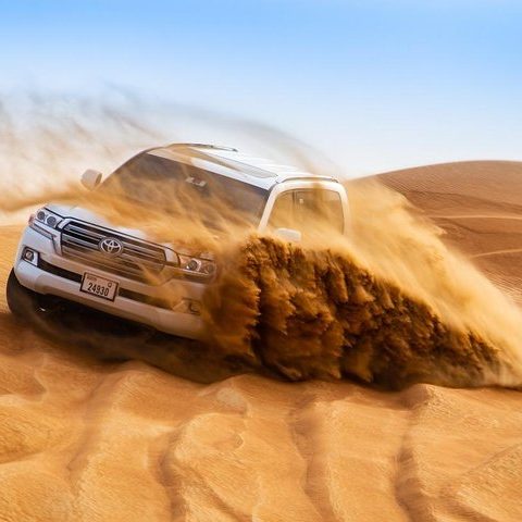 Private Afternoon Desert Safari with up to 7 people. See camels along the way and sandboarding with private 4x4 pick up.